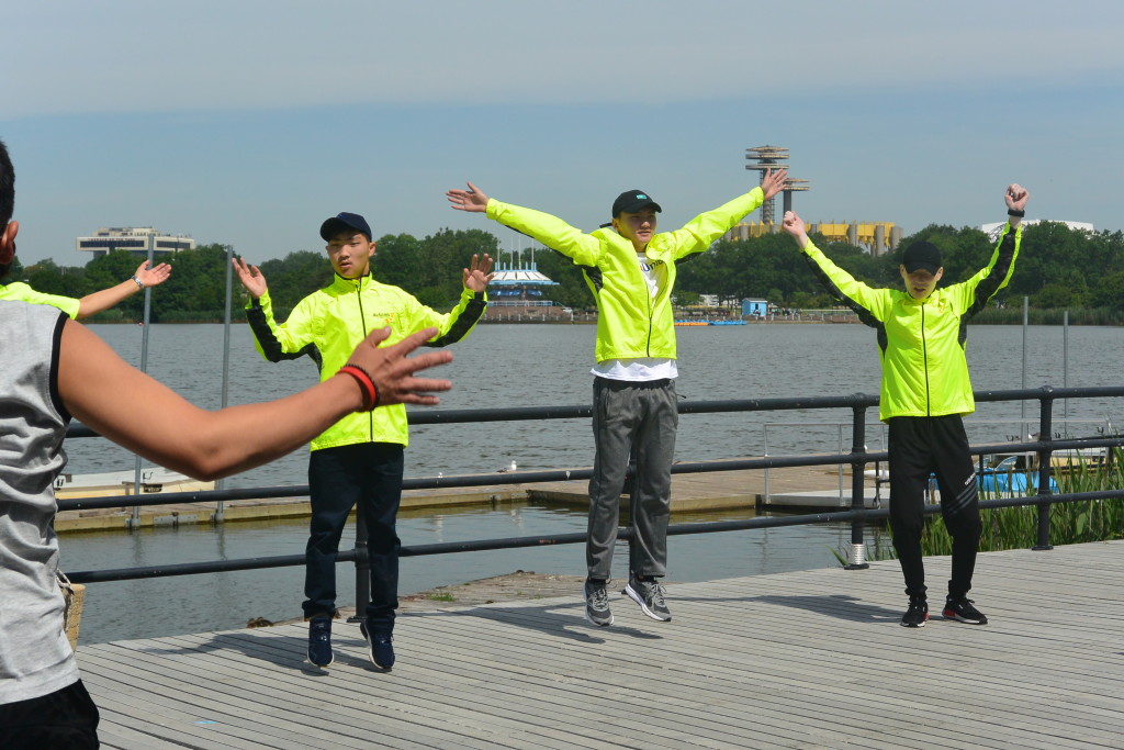 A group of Mongolian students with disabilities came to Queens to learn to row in the summer of 2017.