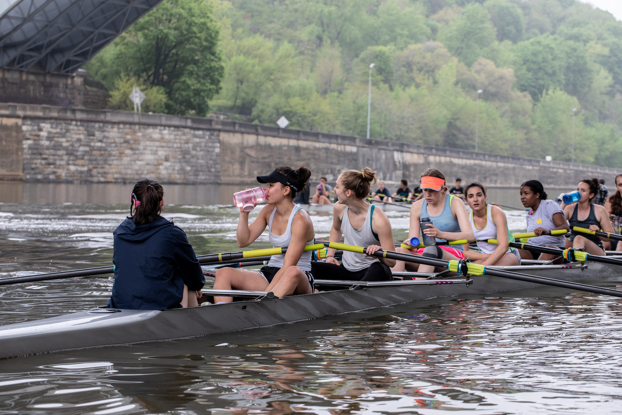 Rowing in College Row New York